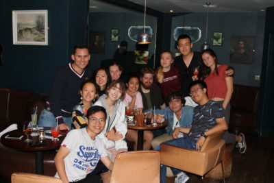 Exeter College Summer Programme Students inside bar