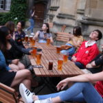 Exeter College Summer Programme Students outside Undercroft Cafe