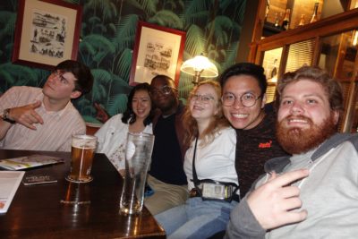 Exeter College Summer Programme Students in a Pub