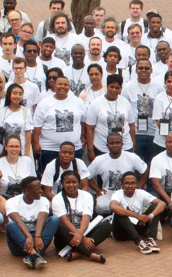 Attendees of the 14th Postgraduate Scholarship Conference of the South African Radio Astronomy Observatory, Durban, South Africa. Credit: SARAO