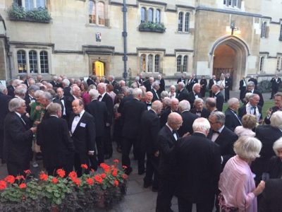 Drinks reception at the September Gaudy