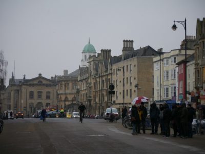 Photo of walking up Broad Street towards Exeter