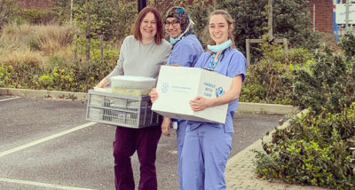 Nourishing meals are delivered to NHS workers in London