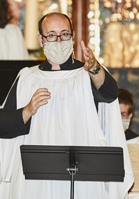 Exeter College Choir conductor