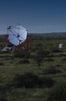 The HESS gamma-ray telescope in Namibia