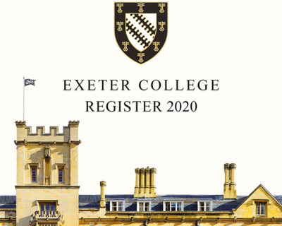 Exeter College Register 2020 front cover
