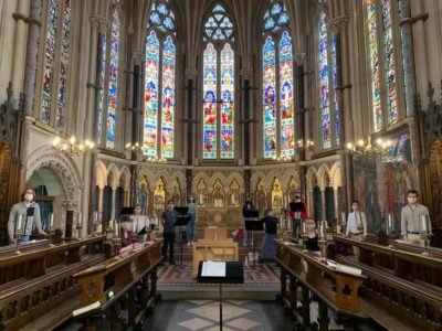 Exeter College Choir in the Chapel