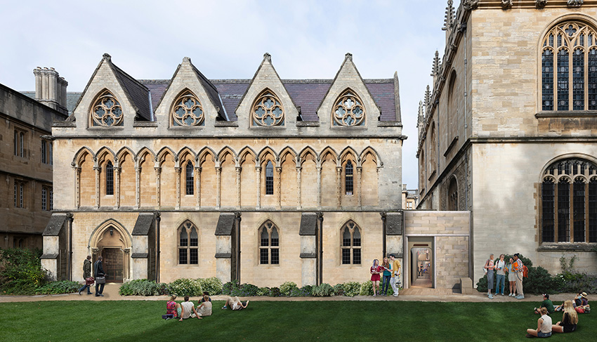 Library viewed from the Fellows' Garden