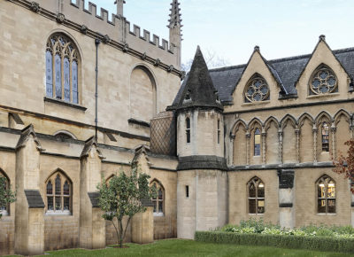 Library viewed from the Rector's Garden