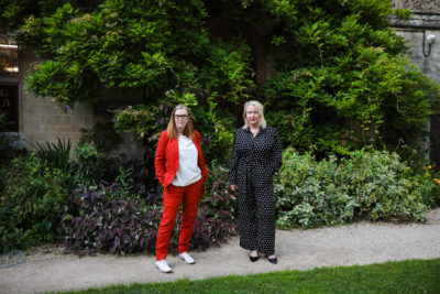 Exeter’s Senior Research Fellow, Professor Cath Green OBE, and Professor Dame Sarah Gilbert, Professor of Vaccinology in the Nuffield Department of Medicine,