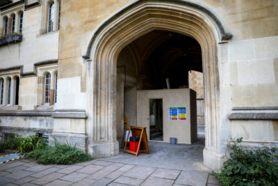 Work takes place at the Porters' Lodge