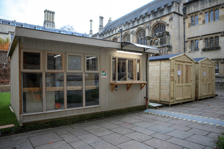 College Front Quad Temporary Lodge