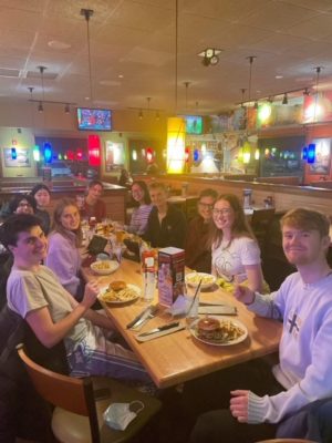 Dinner stop at Applebee’s on first night