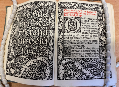 Book printed by William Morris, First page