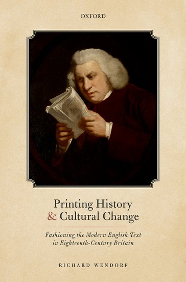 Printing History and Cultural Change book cover