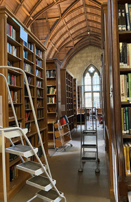 Library being emptied of books