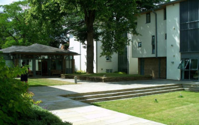 View of the Pavilion from the Lime Quad