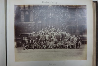 Exeter College students in 1873.