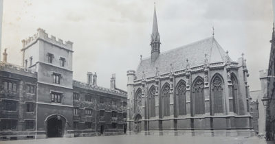 Exeter College main tower and chapel in 1914