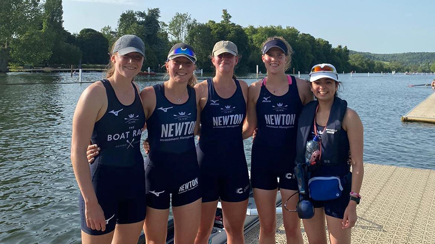Members of Oxford University Women's Boat Club development squad at Henley Women’s Regatta