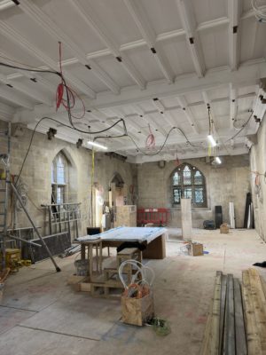 Progress in main hall of Library