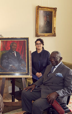 John Kufuor unveils oil painting of himself