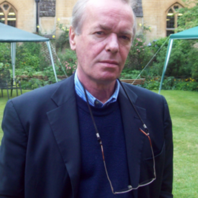 Martin Amis in Exeter College Rector's Garden in 2011