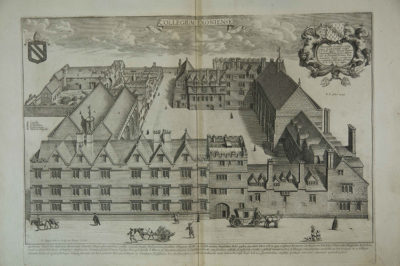 Loggan's View of Exeter College in 1675