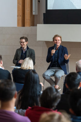 Oxford SDG Impact Lab, Edward Brooks and Formula One racer Nico Rosberg