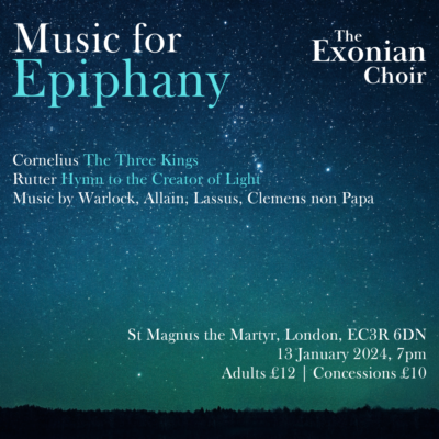 Poster for Music for Epiphany