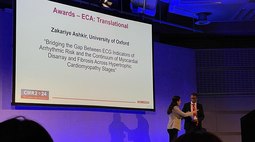Zakariye Ashkir receives award for translational research