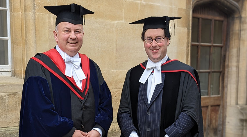 Professor Conall Mac Niocaill and Revd Andrew Allen