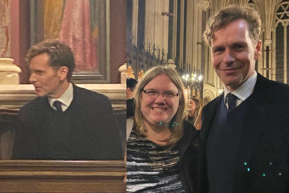 Shaun Evans visits Exeter College Chapel
