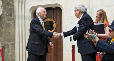 Sir Philip Pullman opens the restored library