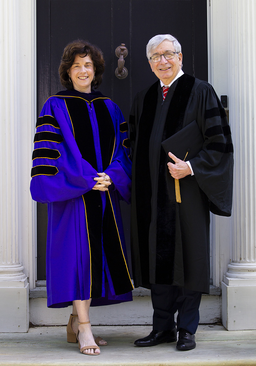 President Maud Mandel and Rector Rick Trainor
