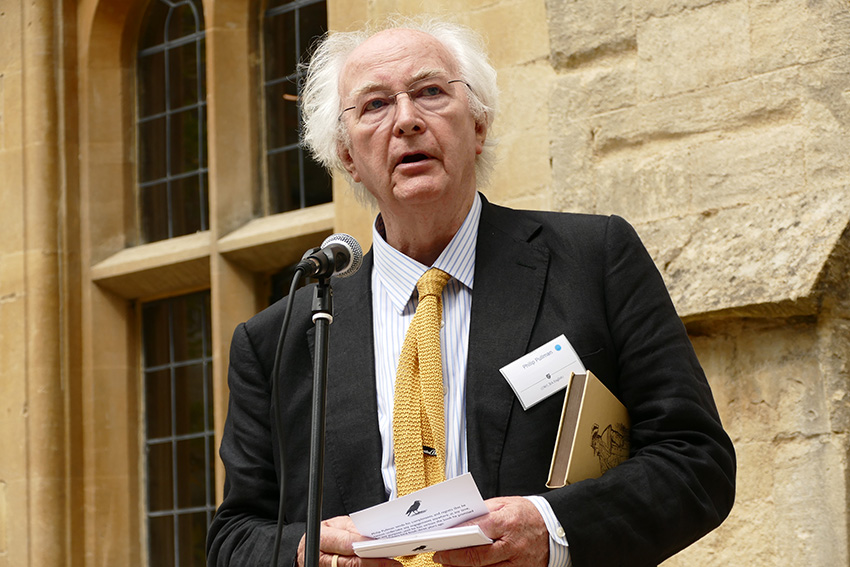 Sir Philip Pullman formally opens Exeter College's restored library