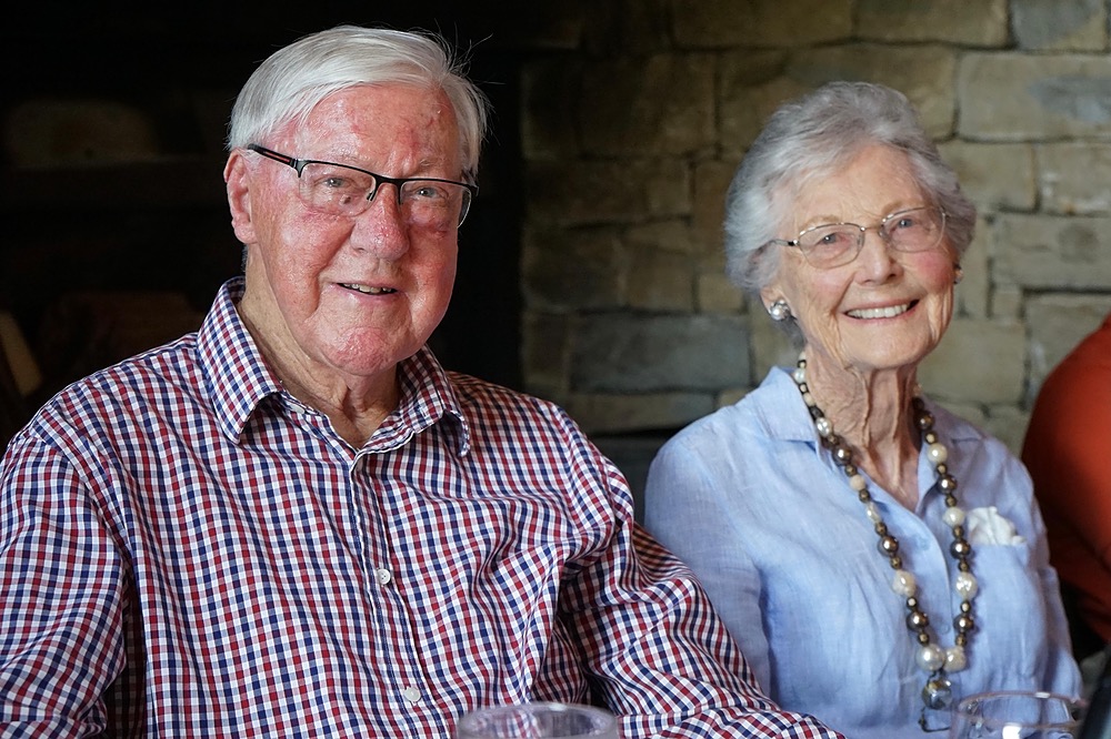 Sir Colin Maiden with his wife Jenefor