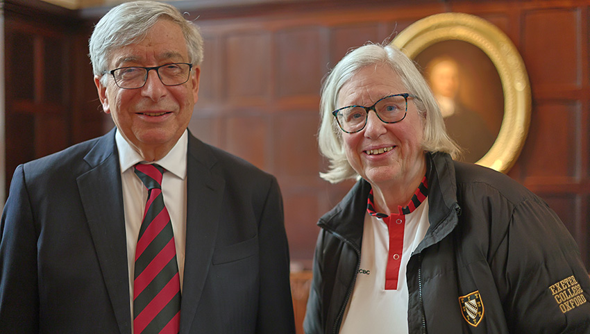 Rector Trainor and Professor Dupree