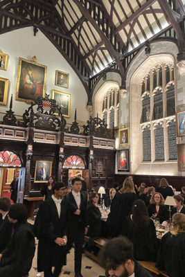 Scholars Dinner in Exeter College Hall