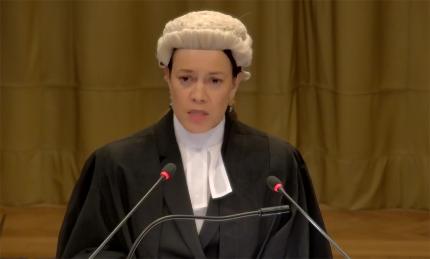 Professor Philippa Webb addresses the ICJ