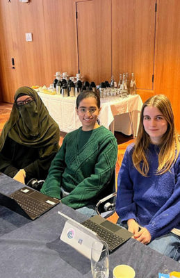 Haleema Khan, Jasmine Kaur and Kiera O'Carroll