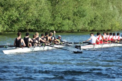 Exeter College bumps another College's boat