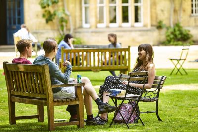 Students in garden