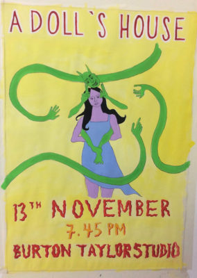 Student adaptation of Ibsen's A Doll's House - poster