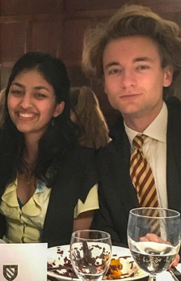 Photo of students at 2019 Thanksgiving Dinner