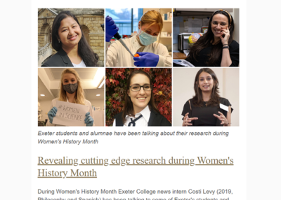 Hilary Term 2021 e-news bulletin