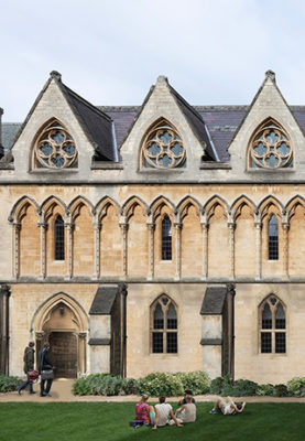 Library viewed from the Fellows' Garden
