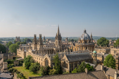 Oxford skyline with view of Radcliffe Camera and the University Church