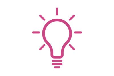 Line drawing of a lightbulb