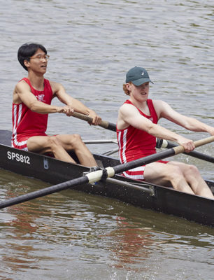 The men's second boat at summer eights